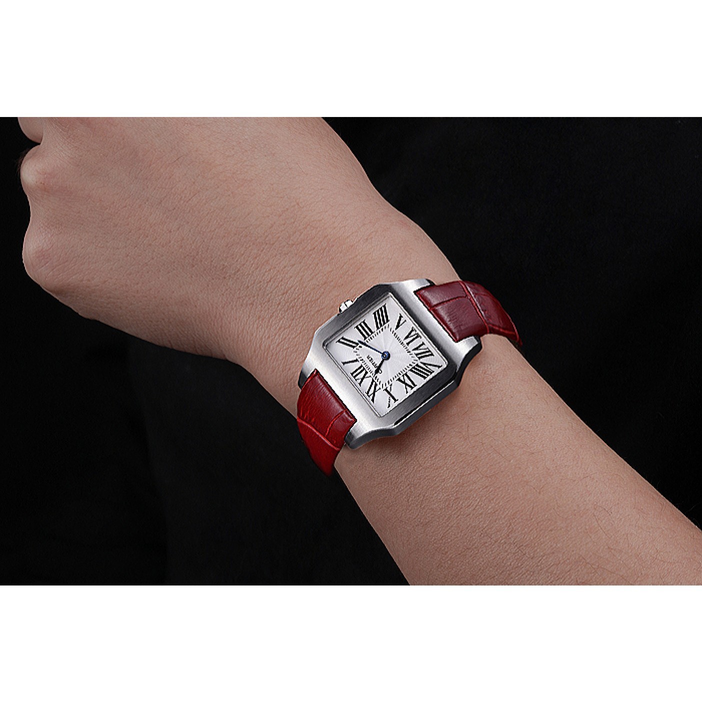 MiroTime Cartier Santos 100 Polished Stainless Steel Bezel 621918