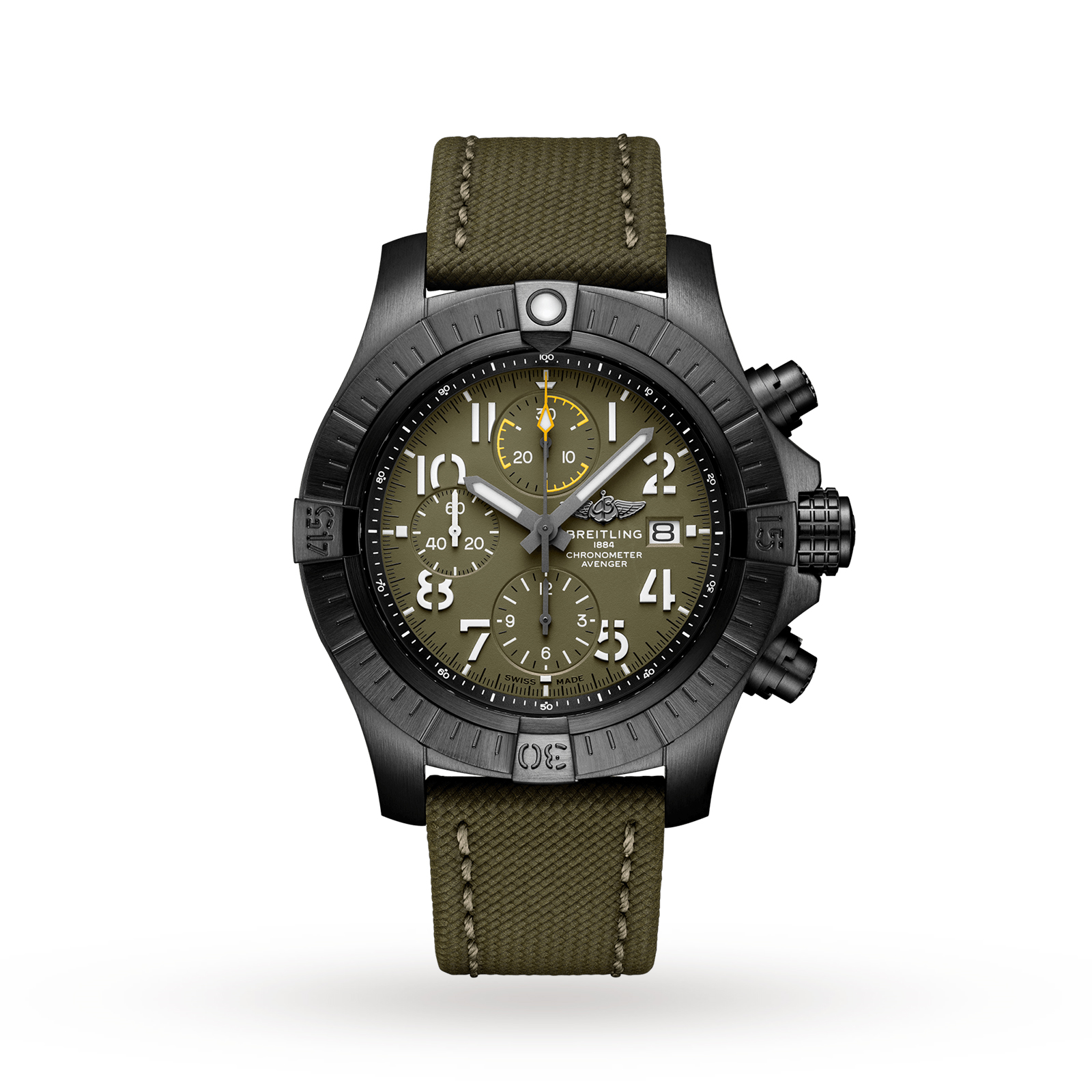 MiroTime Swiss Breitling Avenger Chronograph 45 Night Mission V13317101L1X2