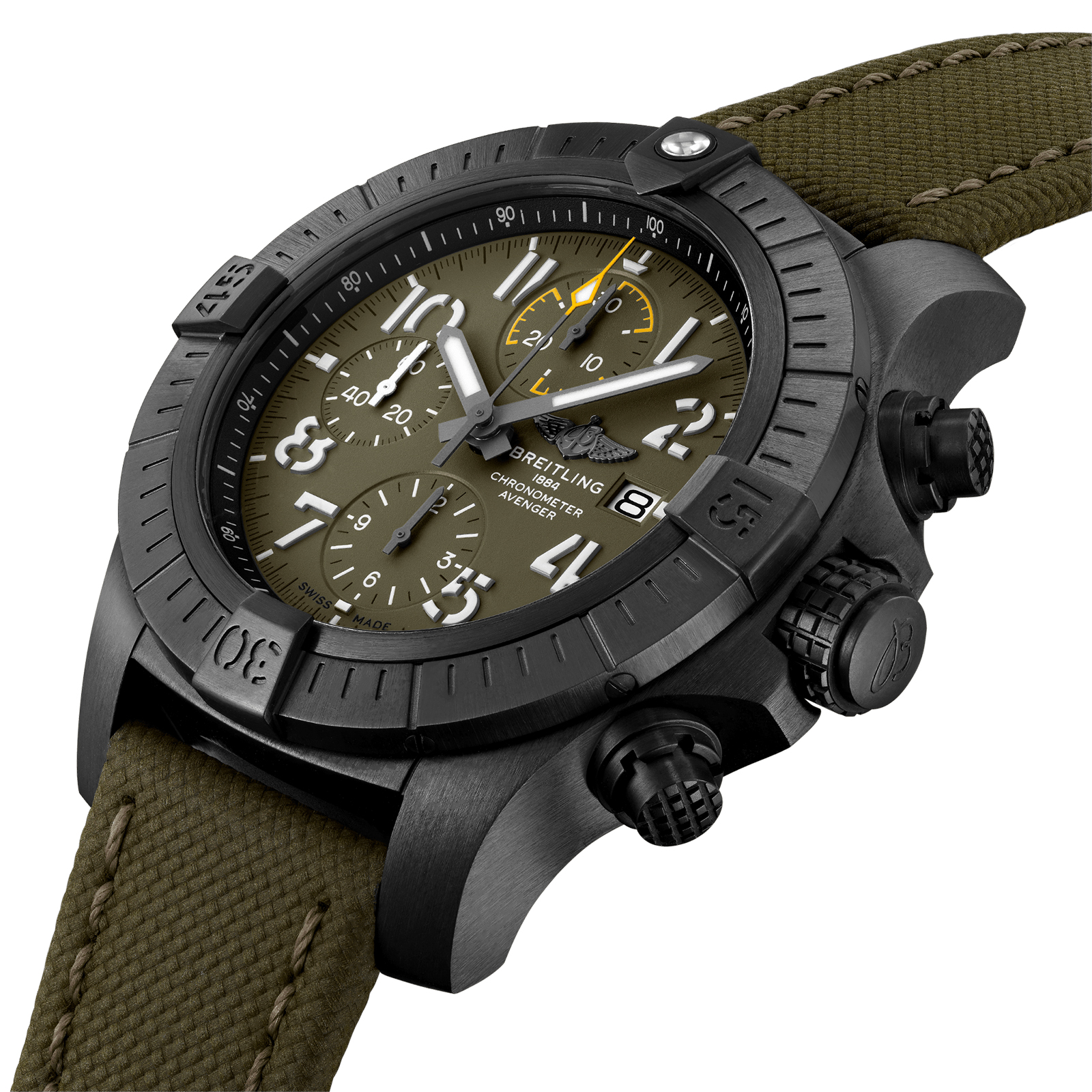 MiroTime Swiss Breitling Avenger Chronograph 45 Night Mission V13317101L1X2