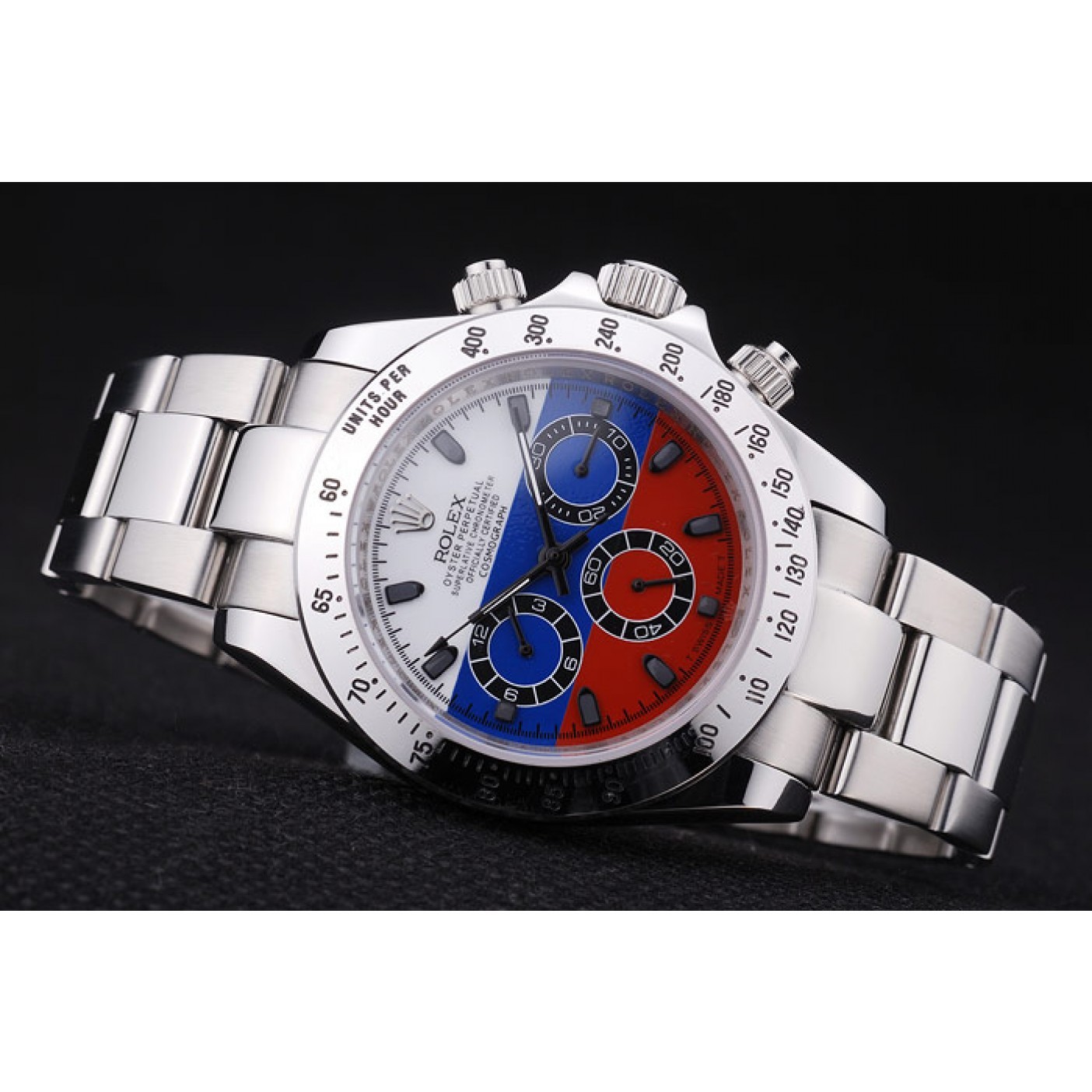 MiroTime Rolex Cosmograph Daytona Silver Bracelet Russian Flag Dial 7473