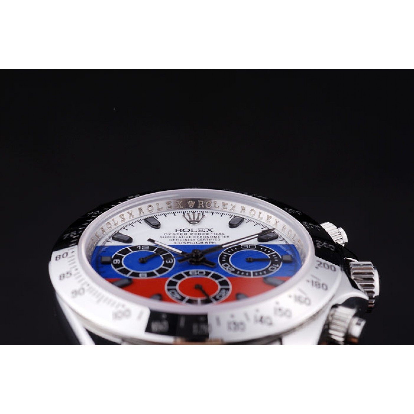 MiroTime Rolex Cosmograph Daytona Silver Bracelet Russian Flag Dial 7473