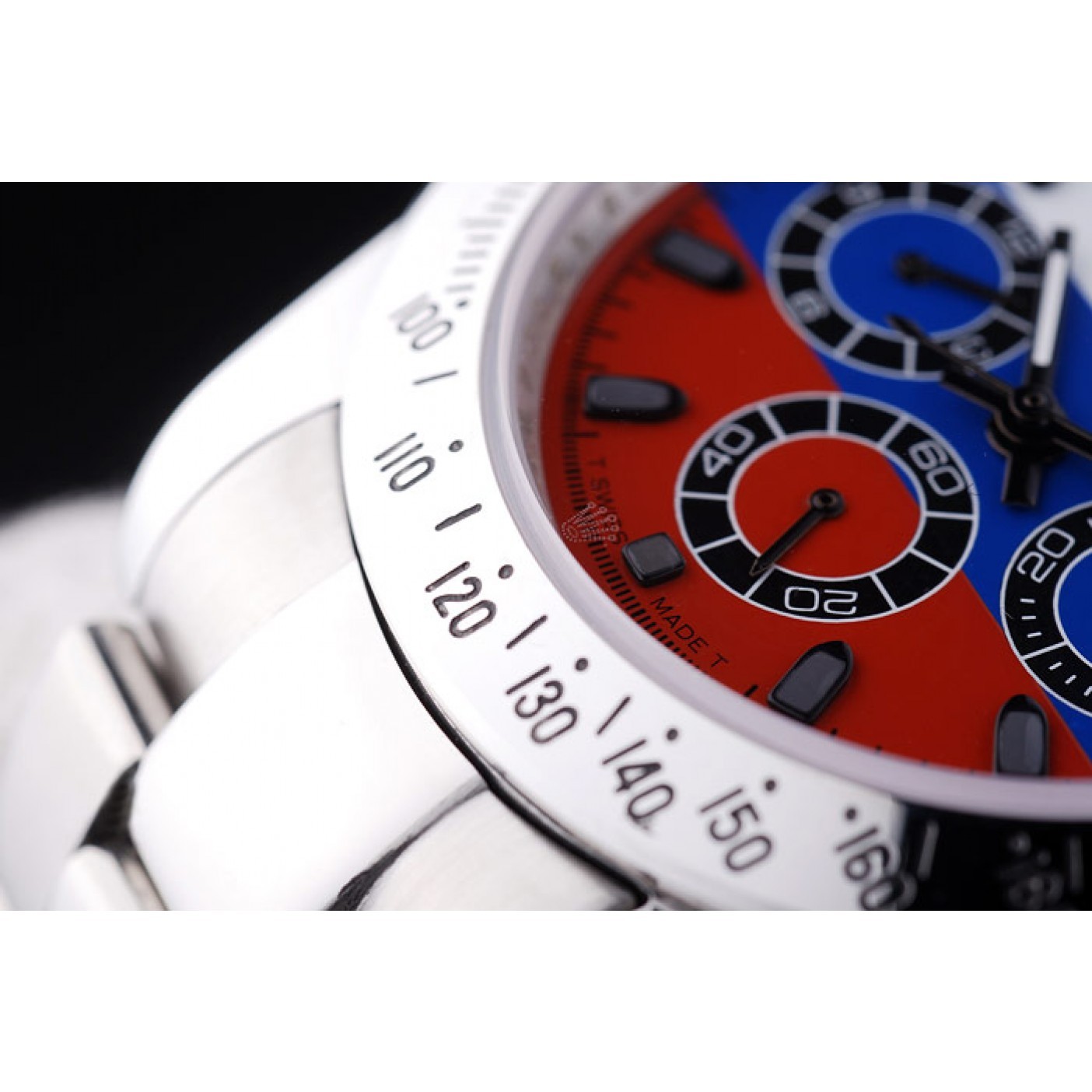 MiroTime Rolex Cosmograph Daytona Silver Bracelet Russian Flag Dial 7473