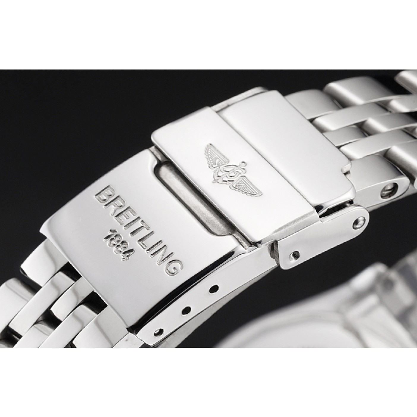 MiroTime Breitling Chronomat Quartz Light Blue Dial Stainless Steel Case And Bracelet