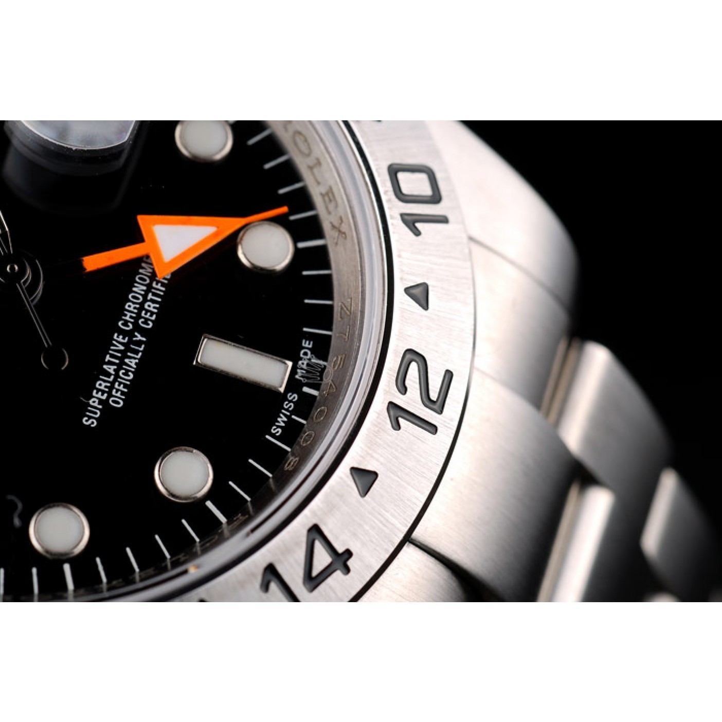 MiroTime Rolex Explorer Stainless Steel Bezel Black Dial Watch