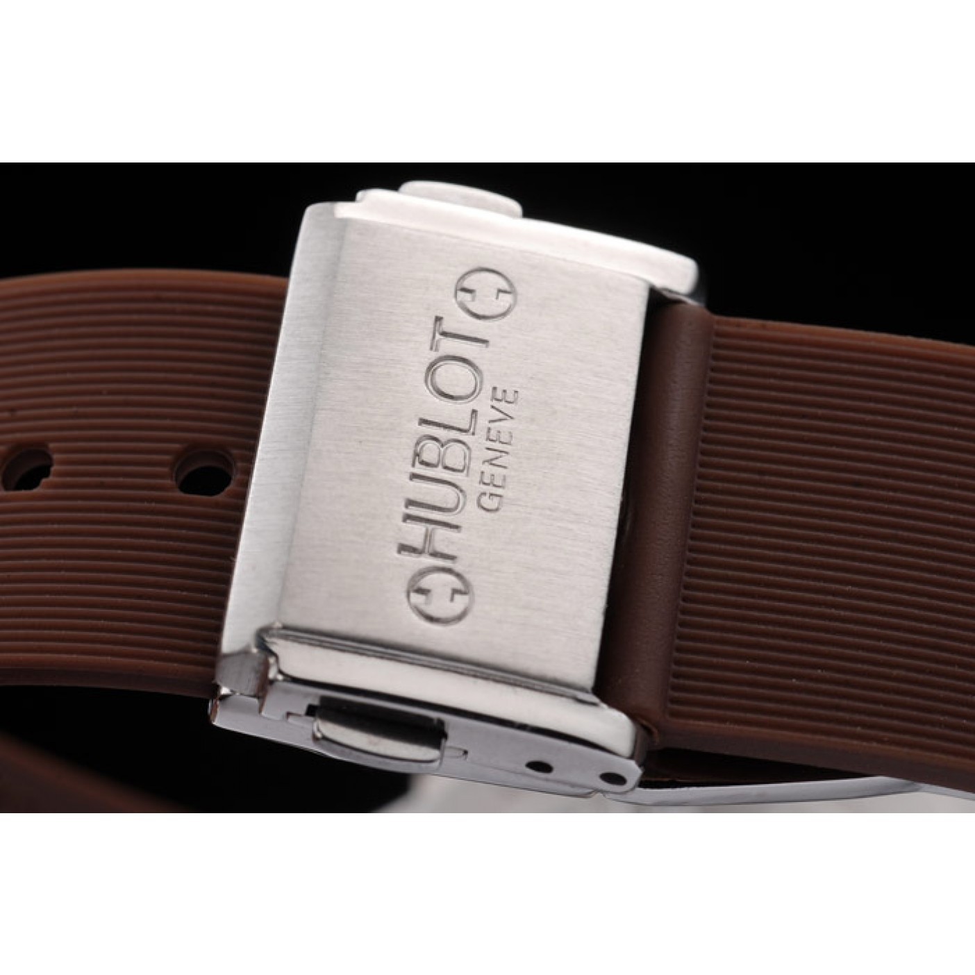 MiroTime Hublot Big Bang Brown Strap White Dial Watch