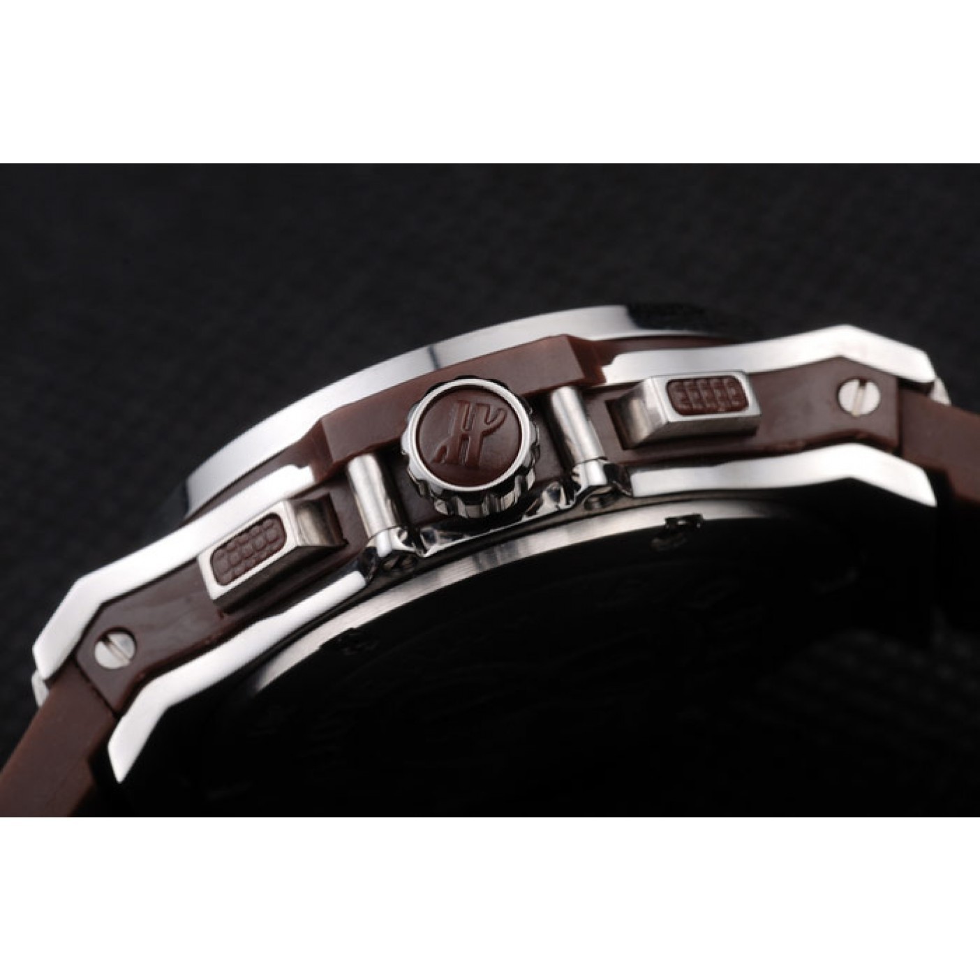 MiroTime Hublot Big Bang Brown Strap White Dial Watch