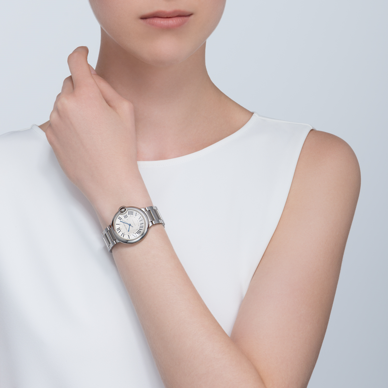 MiroTime Swiss Ballon Bleu de Cartier watch, 36 mm, steel