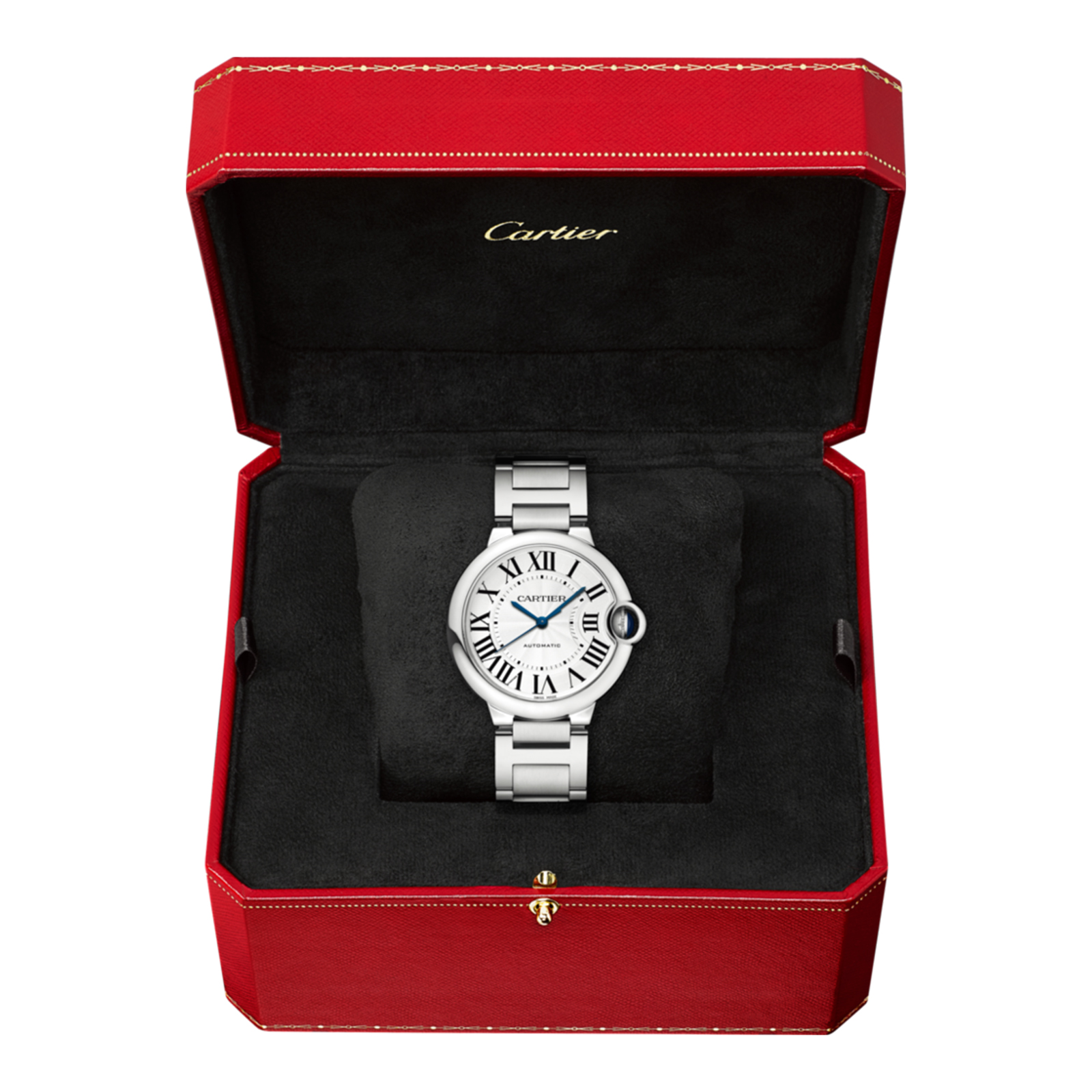 MiroTime Swiss Ballon Bleu de Cartier watch, 36 mm, steel