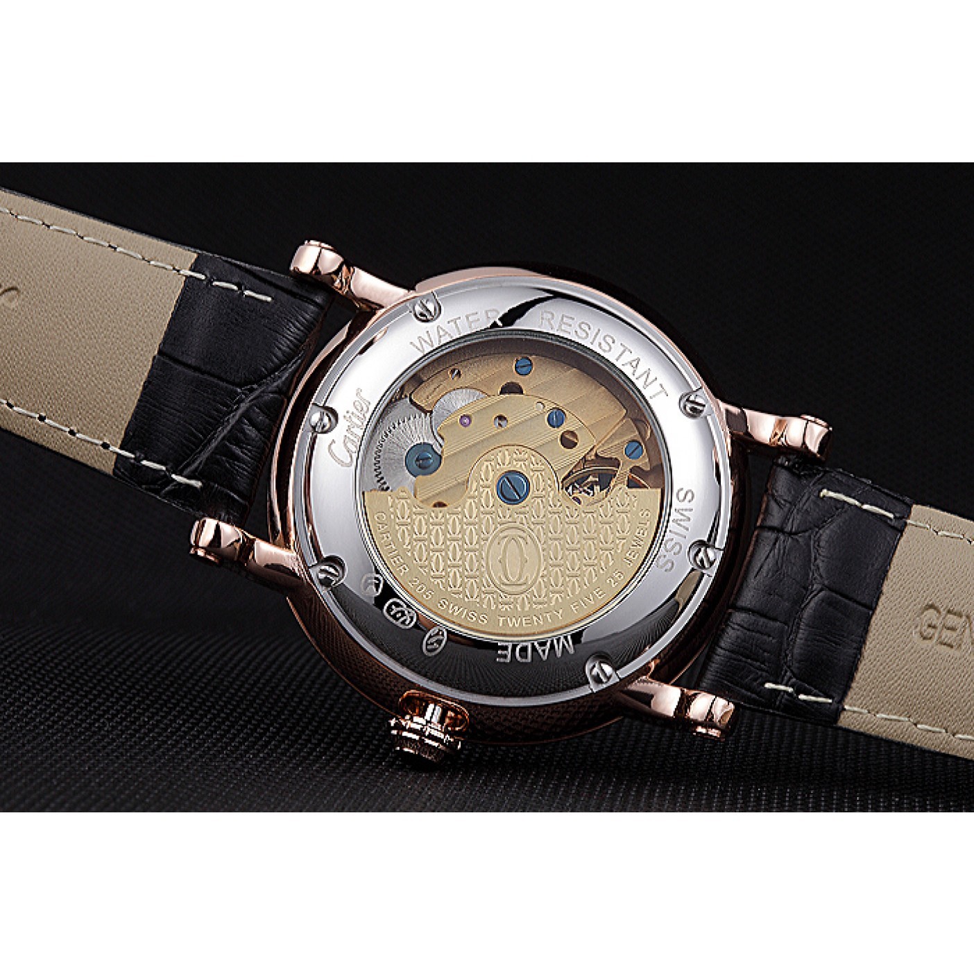 MiroTime Cartier Rotonde Flying Tourbillon Black Dial 621957