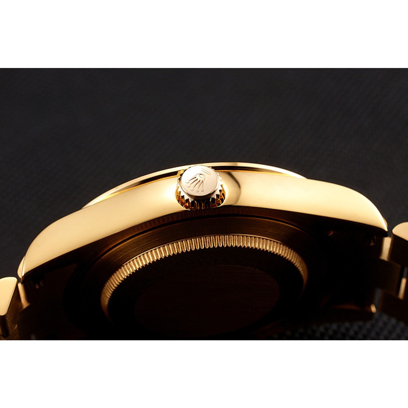 MiroTime Swiss Rolex Day-Date Diamonds And Rubies Black Dial Gold Bracelet 1454101