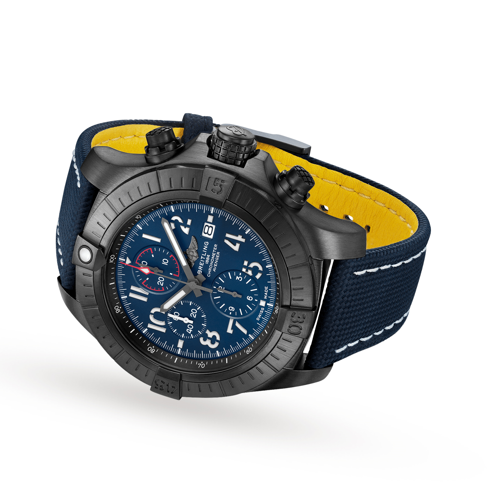 MiroTime Swiss Breitling Super Avenger Chronograph 48 Night Mission V13375101C1X2