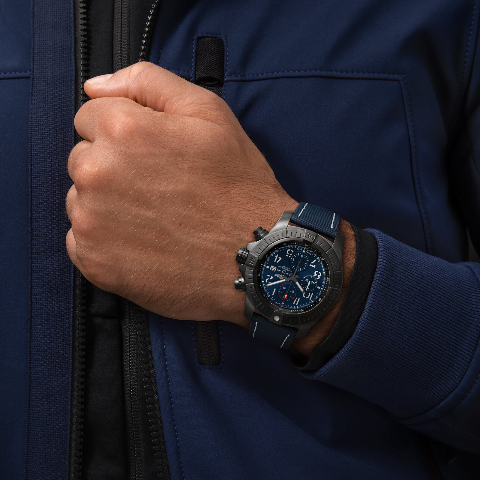 MiroTime Swiss Breitling Super Avenger Chronograph 48 Night Mission V13375101C1X2