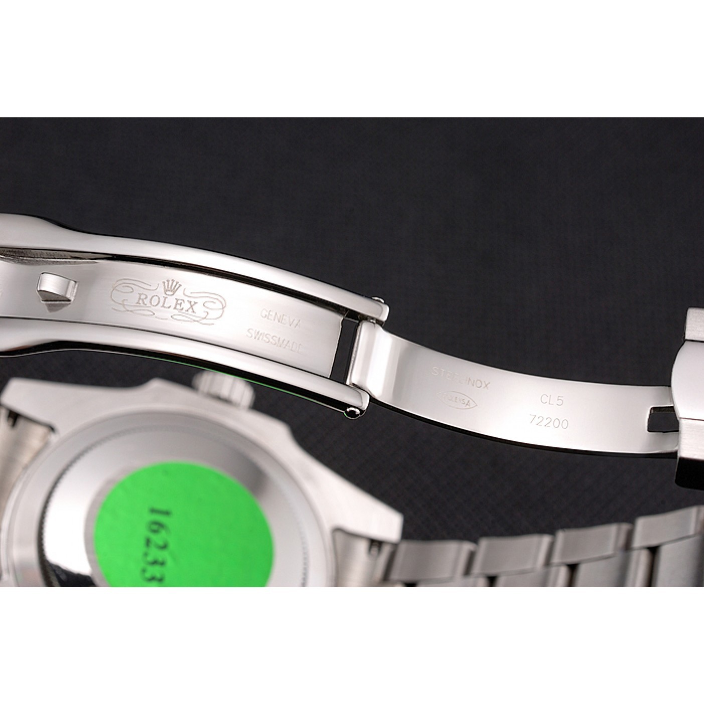 MiroTime Rolex Bamford Submariner Black Dial With Roman Numerals Black Bezel Stainless Steel Case And Bracelet