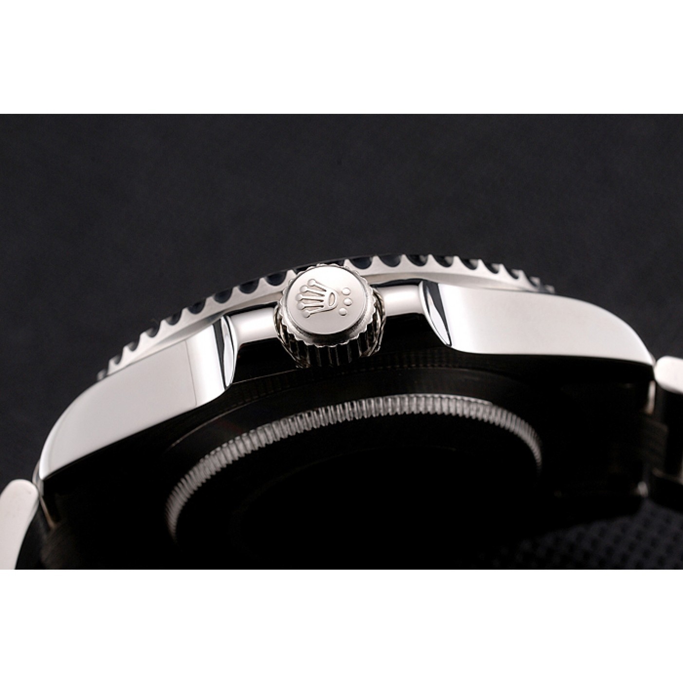 MiroTime Rolex Bamford Submariner Black Dial With Roman Numerals Black Bezel Stainless Steel Case And Bracelet