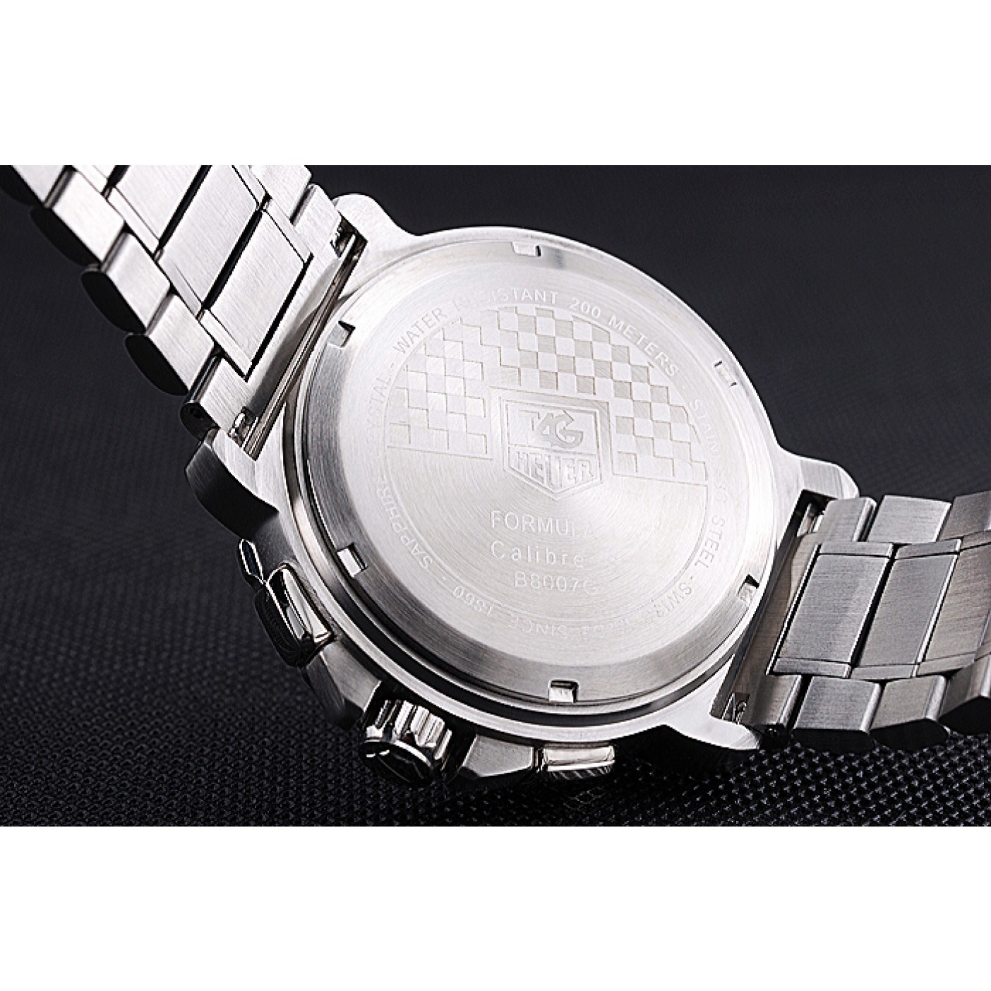 MiroTime Tag Heuer Formula 1 Chronograph Black Dial Black Bezel Two Tone Stainless Steel Band 622412