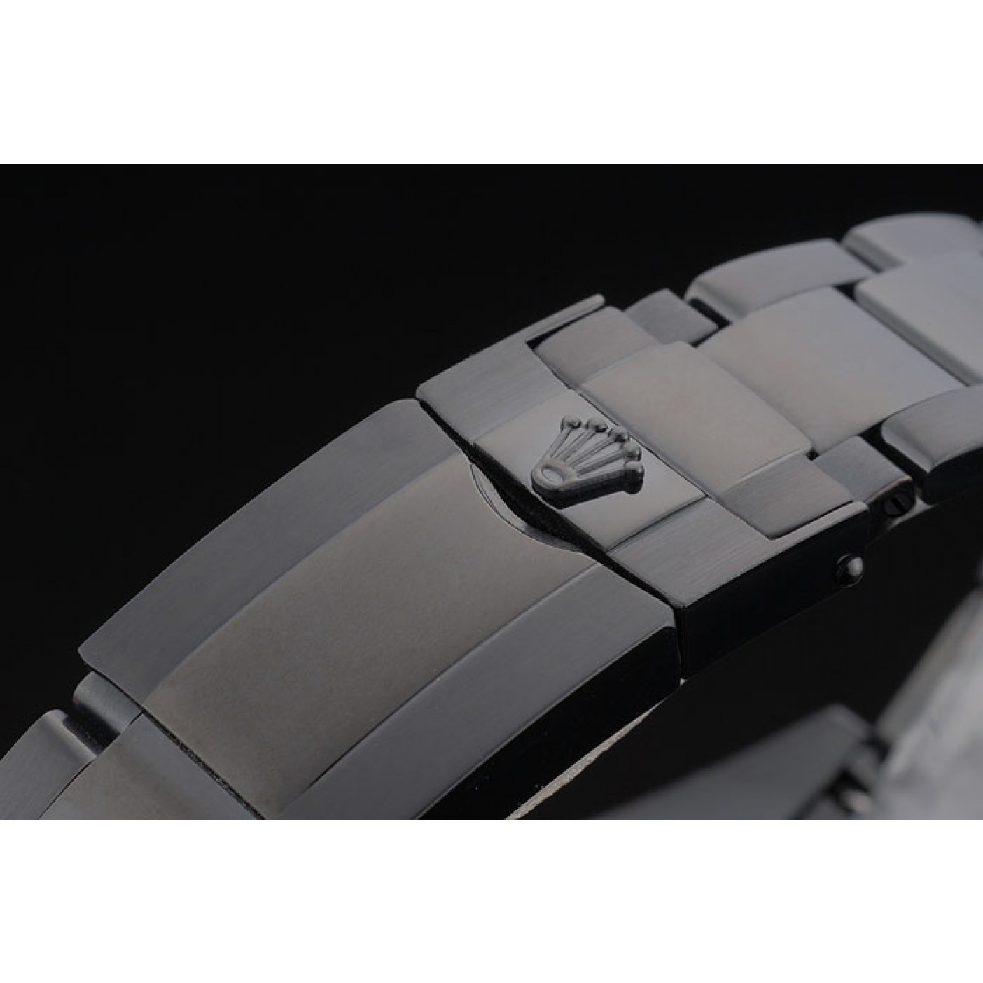 MiroTime Rolex Daytona Black Ion Plated Tachymeter Black Stainless Steel Strap Black Dial 80247