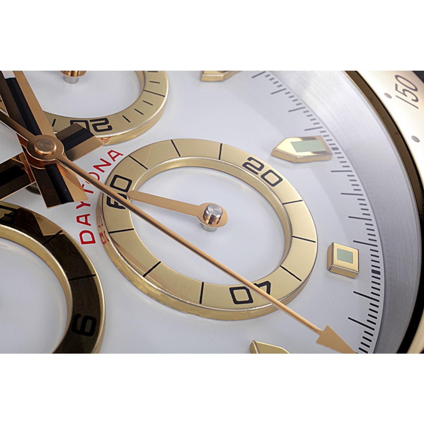 MiroTime Rolex Daytona Cosmograph Wall Clock Gold-White 621911