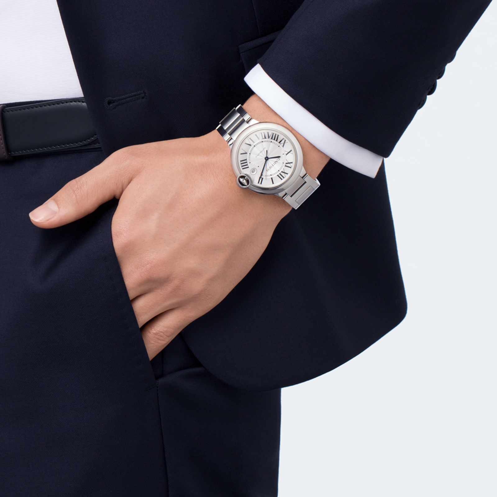 MiroTime Swiss Ballon Bleu de Cartier watch, 42 mm, steel