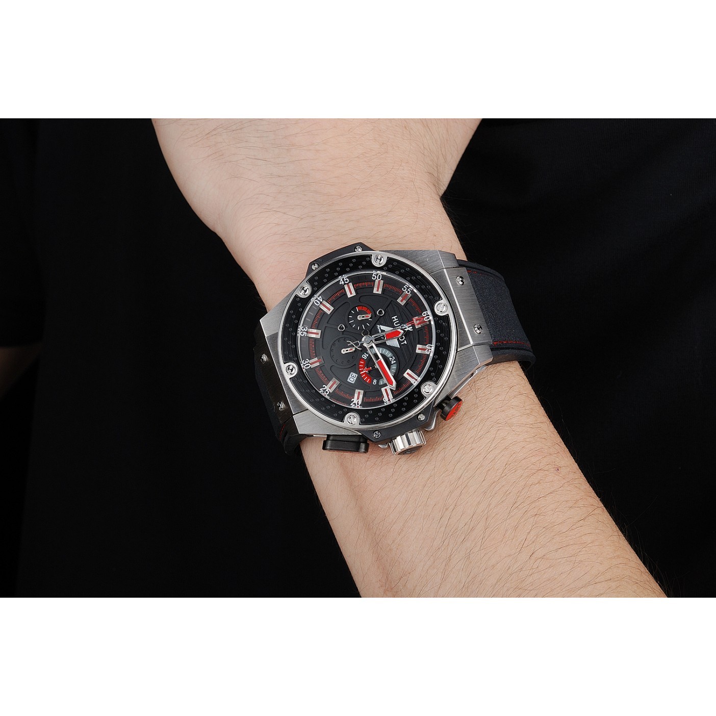 MiroTime Hublot Big Bang King Power Formula 1 Stainless Steel Case Black Dial 622248