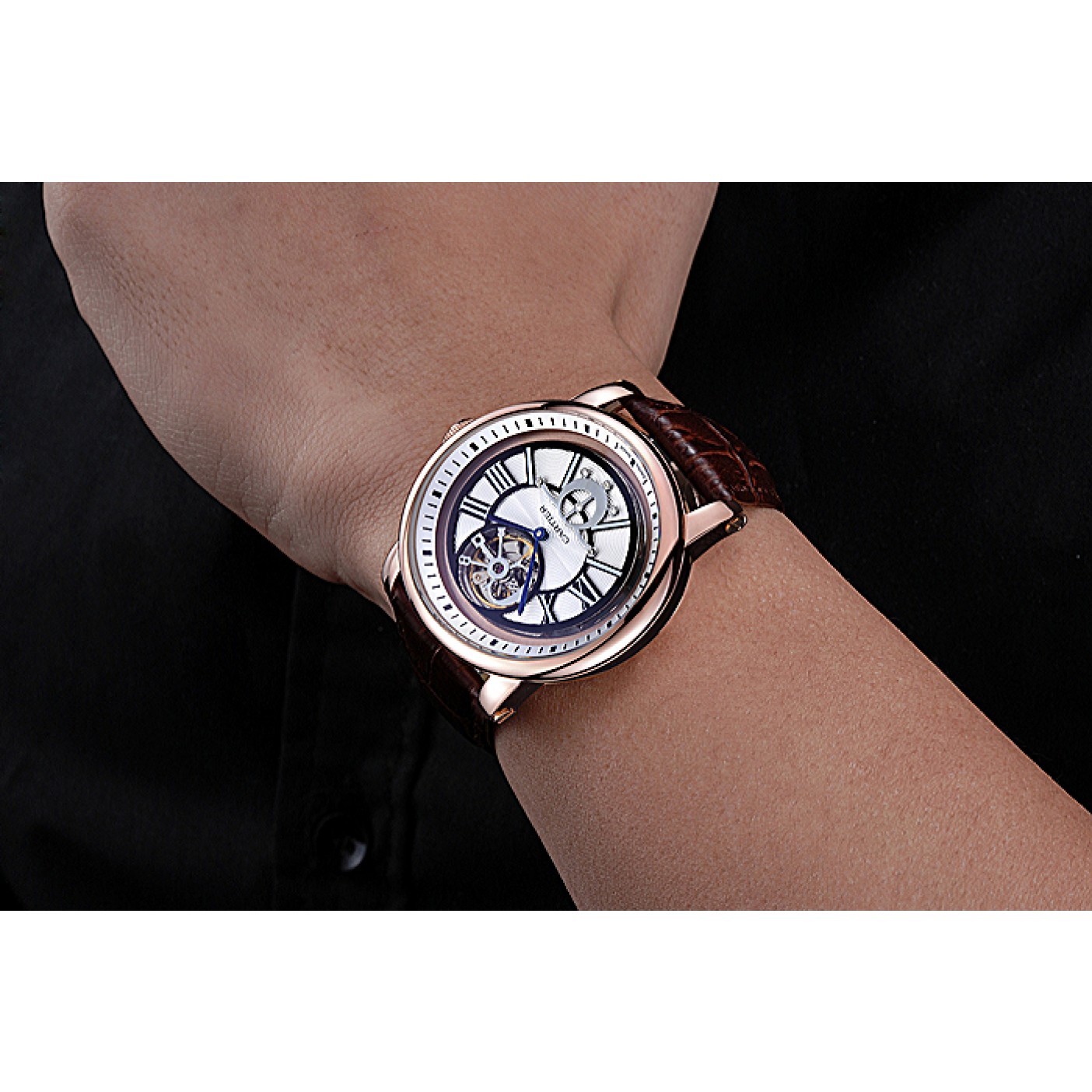 MiroTime Cartier Rotonde Flying Tourbillon White Dial 621943