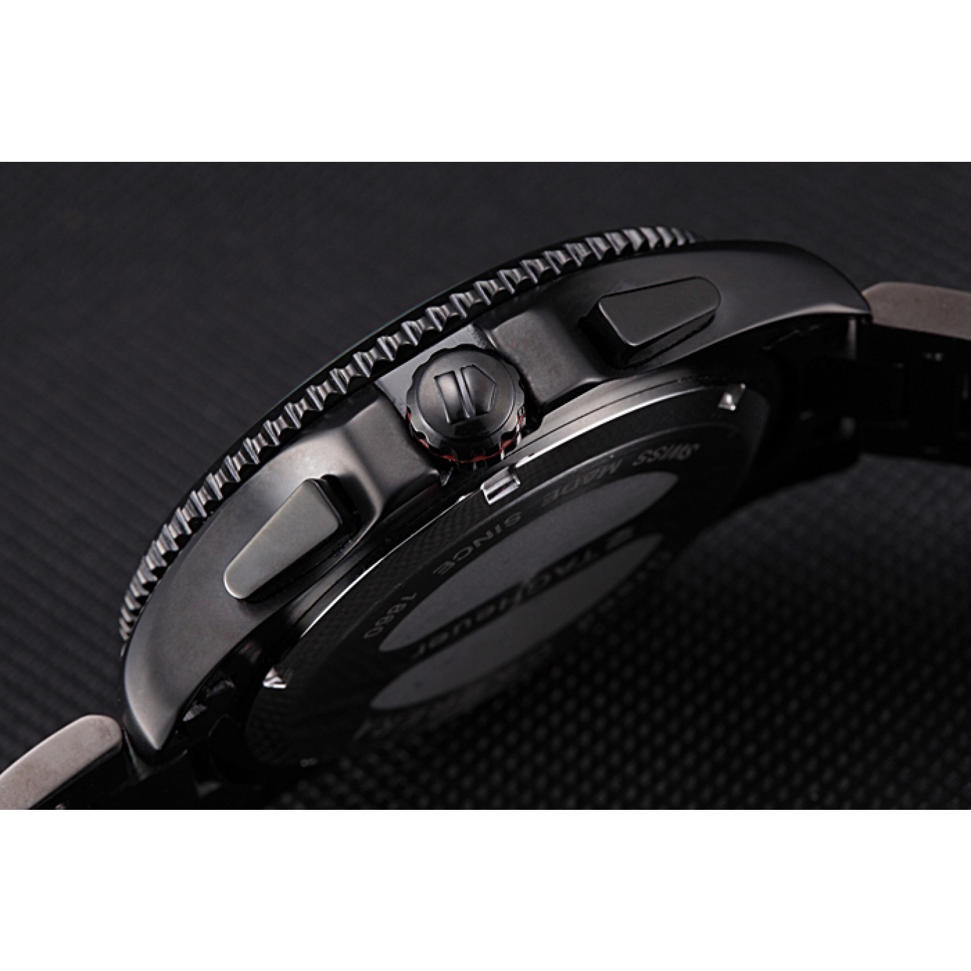 MiroTime Tag Heuer Carrera Black Stainless Steel Case White Dial 98242