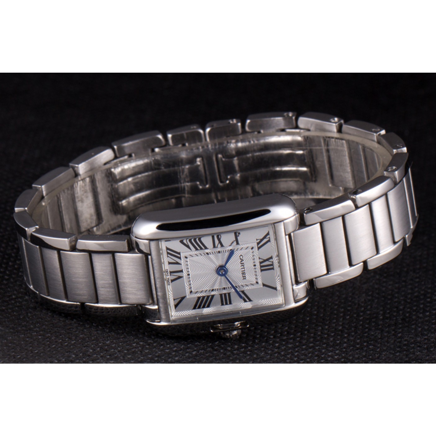 MiroTime Cartier Tank Anglaise 23mm Silver Dial Stainless Steel Case And Bracelet
