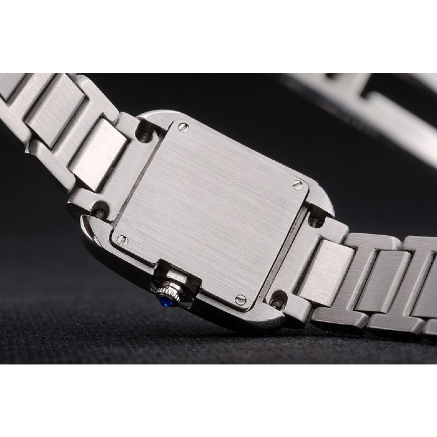 MiroTime Cartier Tank Anglaise 23mm Silver Dial Stainless Steel Case And Bracelet
