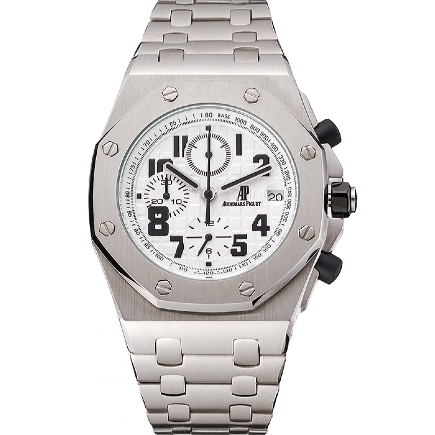 MiroTime Audemars Piguet Royal Oak Offshore White Dial Stainless Steel Case And Bracelet