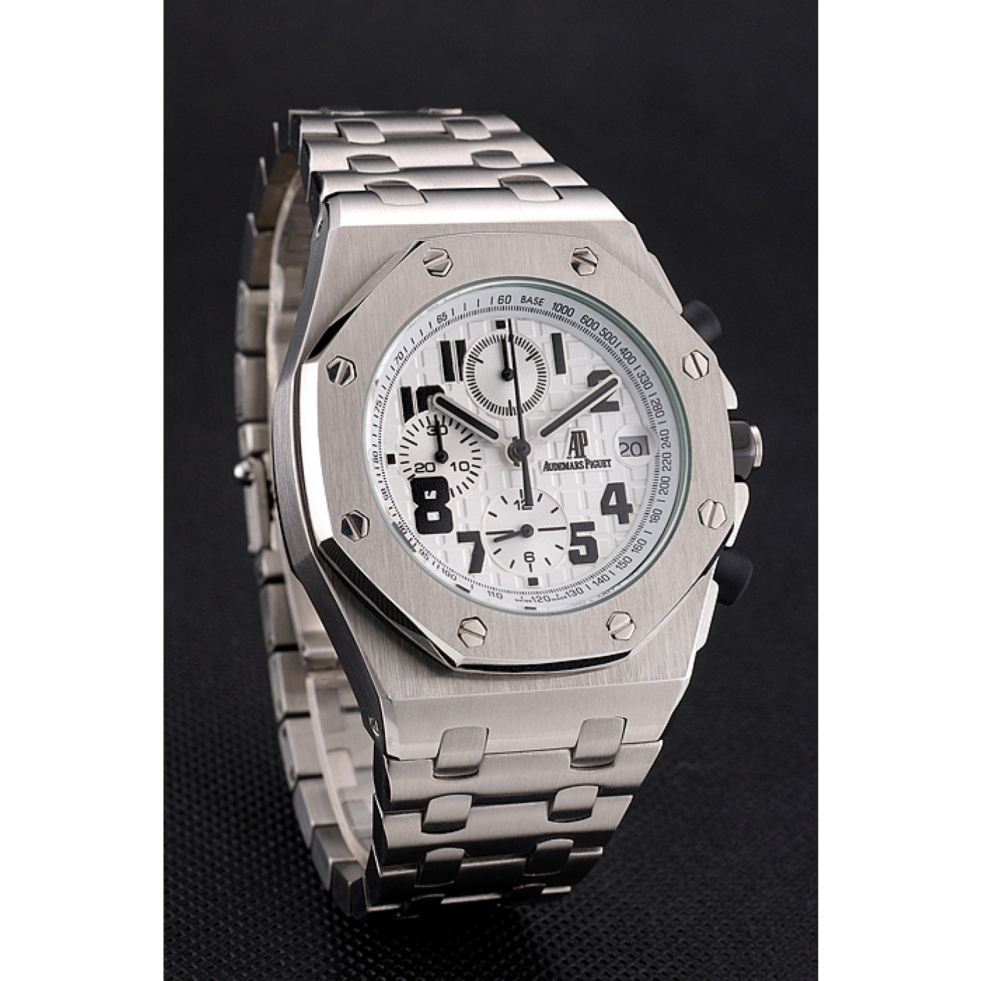 MiroTime Audemars Piguet Royal Oak Offshore White Dial Stainless Steel Case And Bracelet