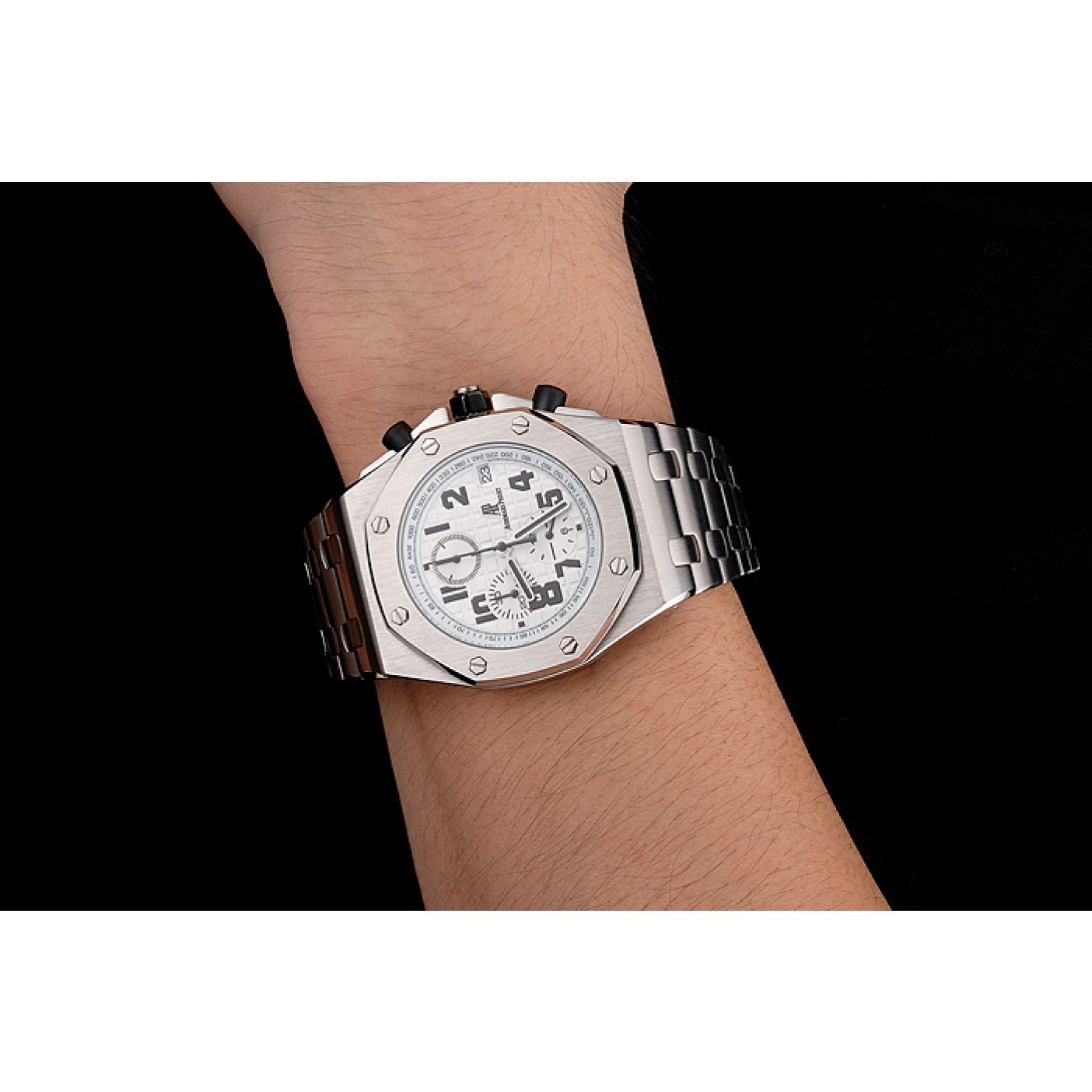 MiroTime Audemars Piguet Royal Oak Offshore White Dial Stainless Steel Case And Bracelet