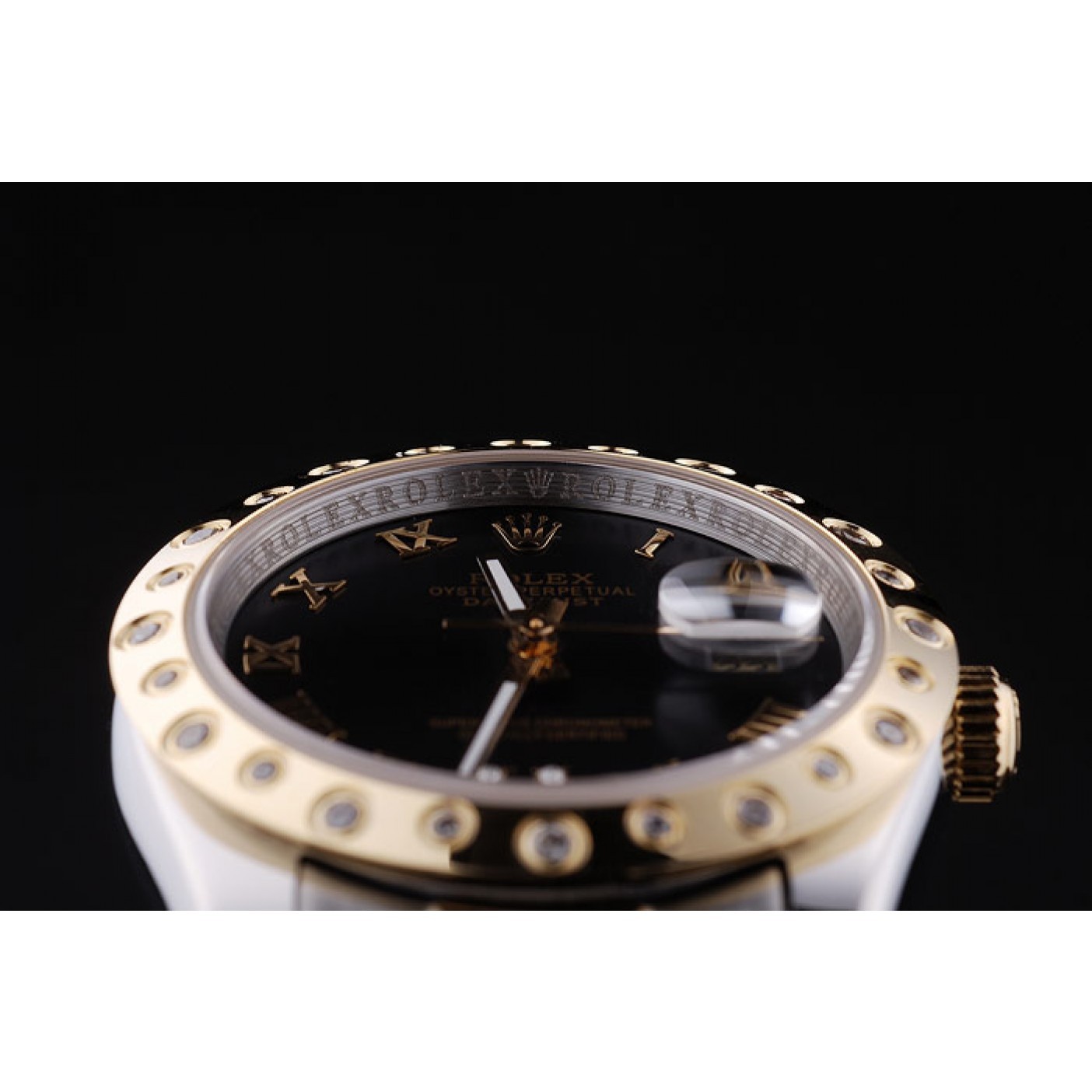 MiroTime Rolex Datejust Diamond Bezel Black Dial 7463