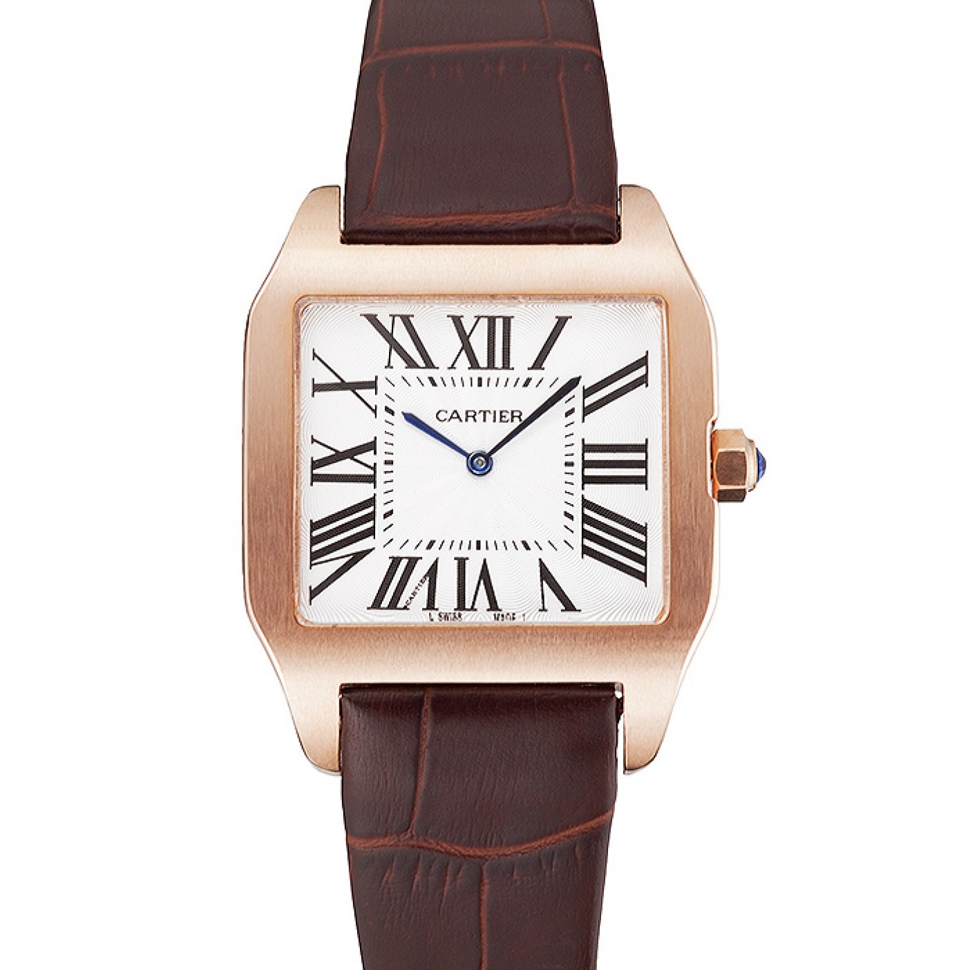 MiroTime Cartier Santos 100 Diamond Rose Gold Bezel 621932