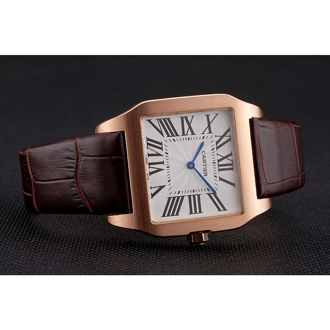 MiroTime Cartier Santos 100 Diamond Rose Gold Bezel 621932