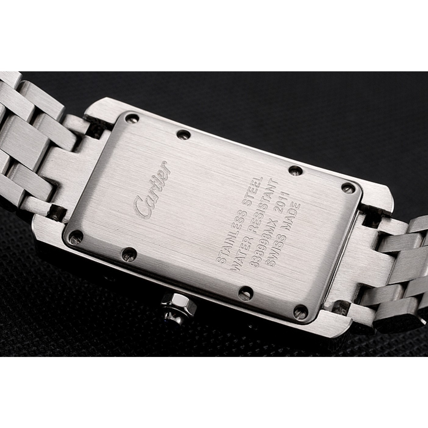 MiroTime Cartier Tank Americaine 21mm White Dial Stainless Steel Case Two Tone Bracelet