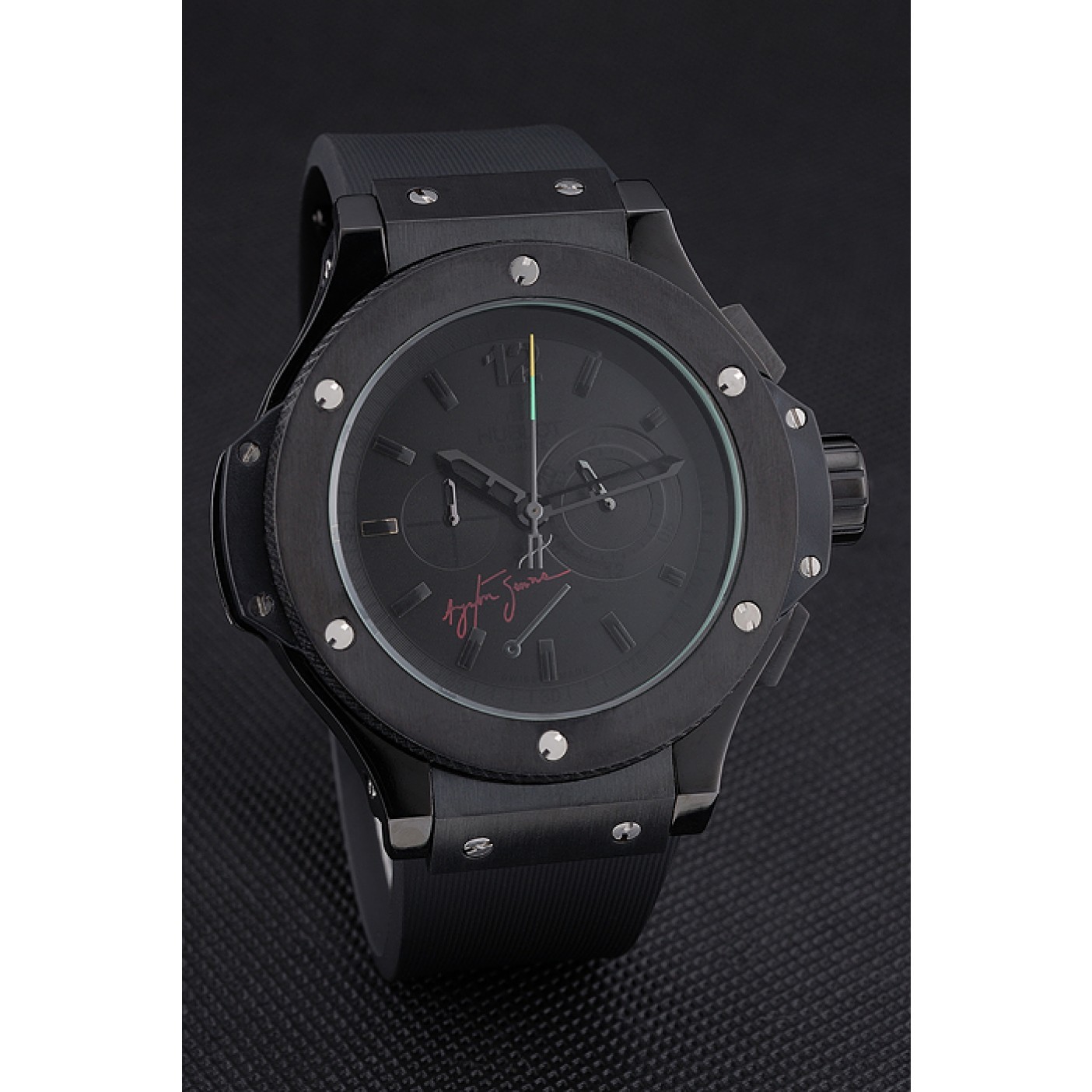 MiroTime Hublot Limited Edition Ayrton Senna 2009 Black Dial Watch 98073