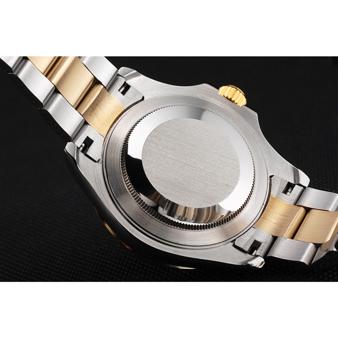 MiroTime Swiss Rolex Yacht-Master Champagne Dial Gold Bezel Stainless Steel Case Two Tone Bracelet