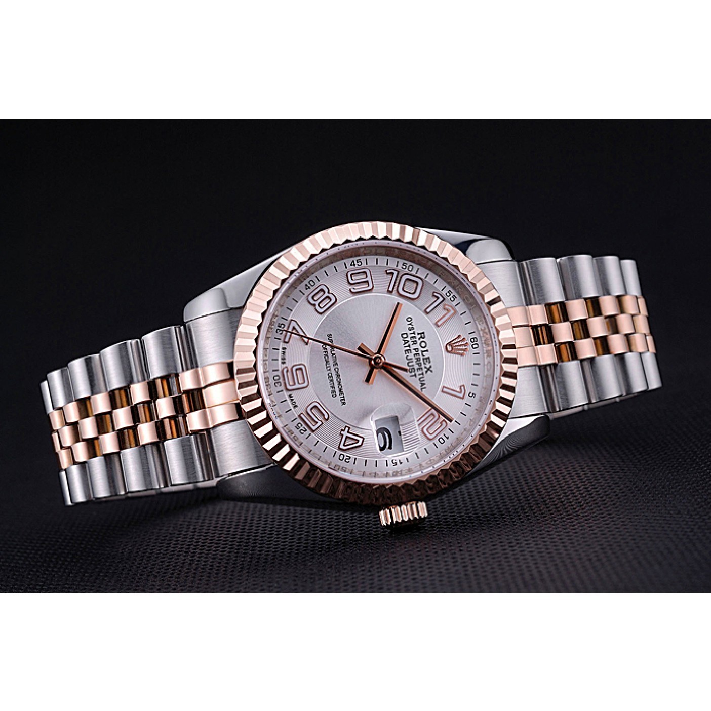 MiroTime Rolex DateJust White Dial Stainless Steel and Gold Bracelet 622544