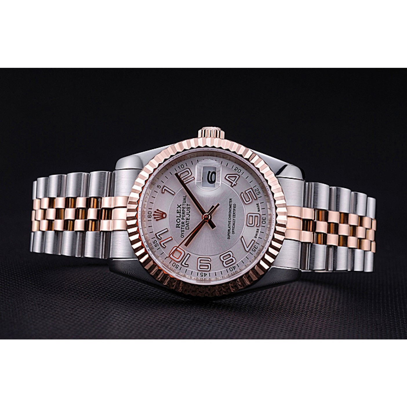 MiroTime Rolex DateJust White Dial Stainless Steel and Gold Bracelet 622544