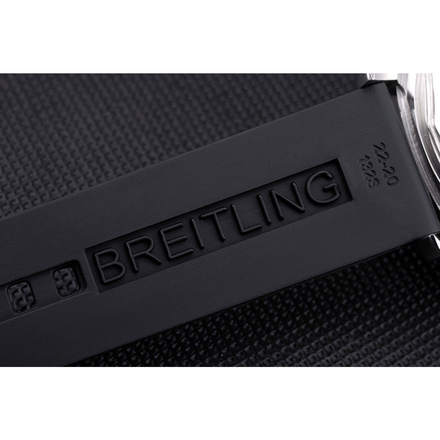 MiroTime Breitling Superocean 42 Abyss White Accents Rubber Bracelet 622507