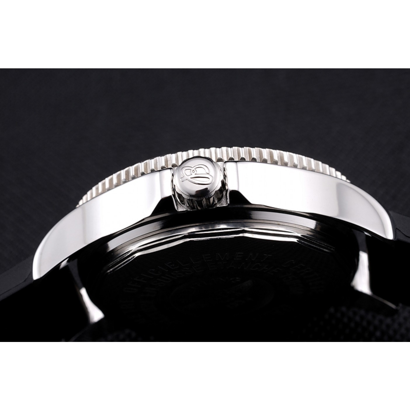 MiroTime Breitling Superocean 42 Abyss White Accents Rubber Bracelet 622507
