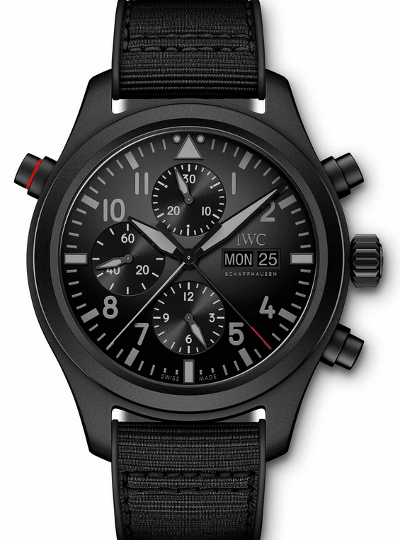 MiroTime AAA Replica IWC Pilot’s Double Chronograph TOP GUN Ceratanium Watch IW371815