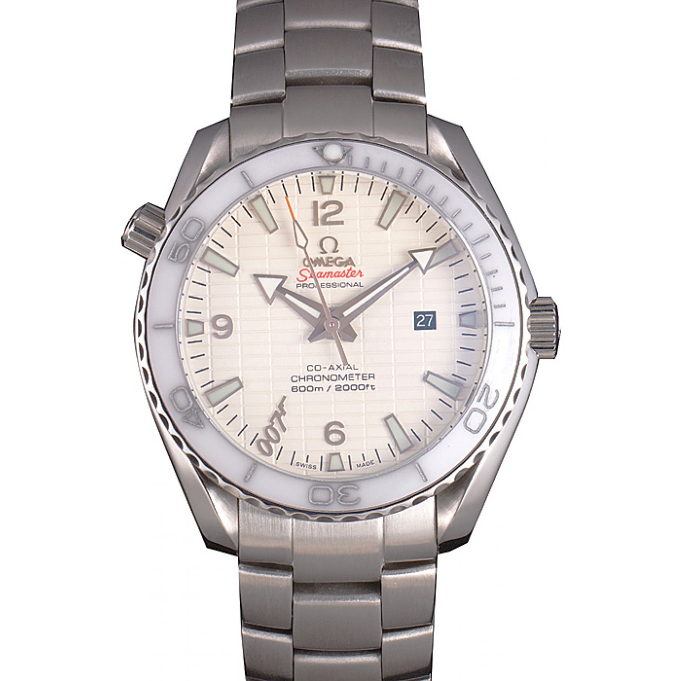 MiroTime Swiss Omega James Bond Skyfall White Dial and White Bezel som76 621409