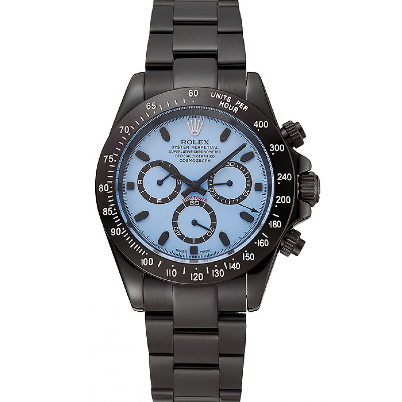 MiroTime Rolex Daytona Midnight Blue Dial Black Staineless Steel Bracelet 1454022
