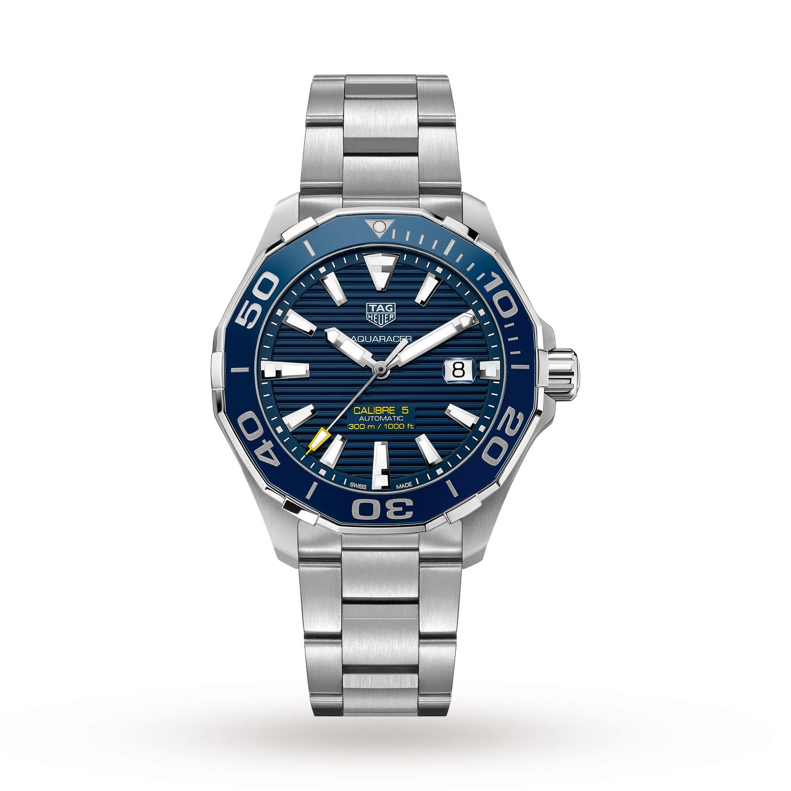 MiroTime Swiss TAG Heuer Aquaracer Calibre 5 43mm Mens Watch WAY201B.BA0927