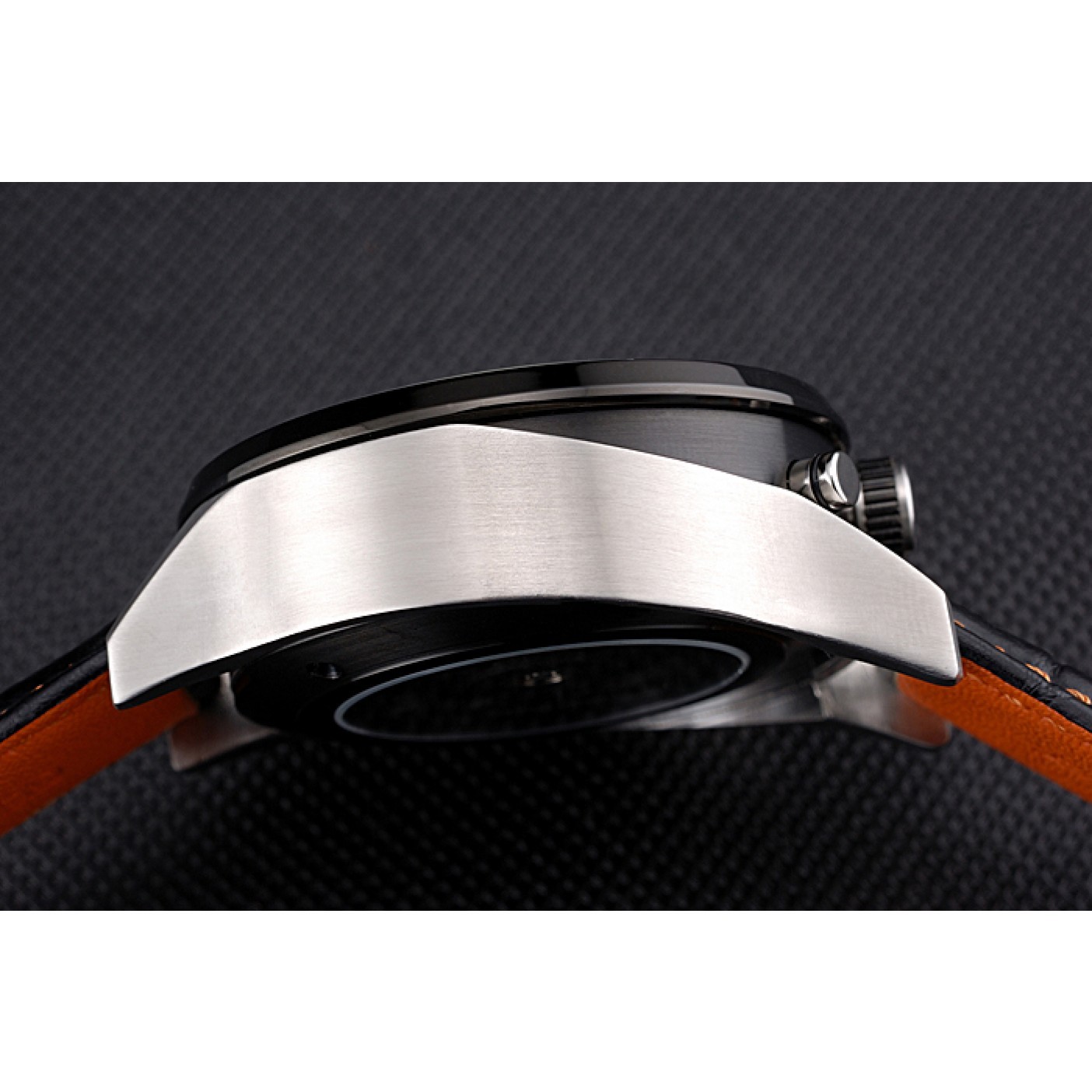 MiroTime Tag Heuer MikroTimer Black Dial Black Perforated Leather Strap 622072