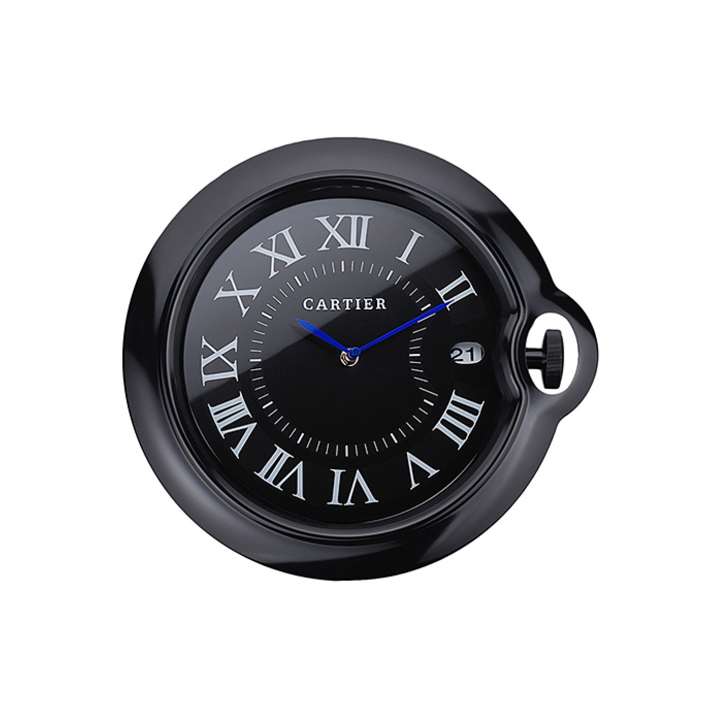 MiroTime Cartier Bleu de Ballon Wall Clock Black 622466
