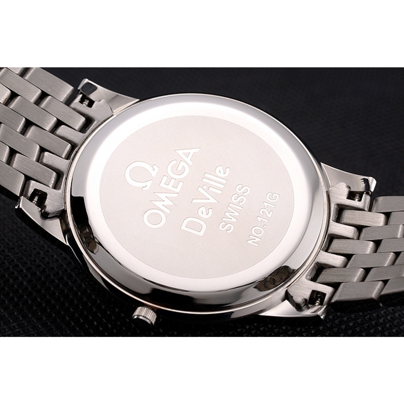 MiroTime Omega DeVille Stainless Steel Bracelet Black Dial 621685