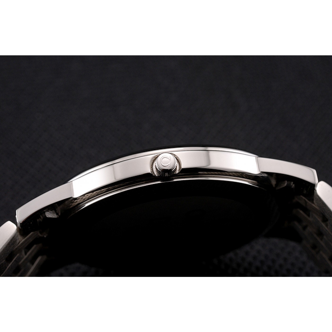 MiroTime Omega DeVille Stainless Steel Bracelet Black Dial 621685