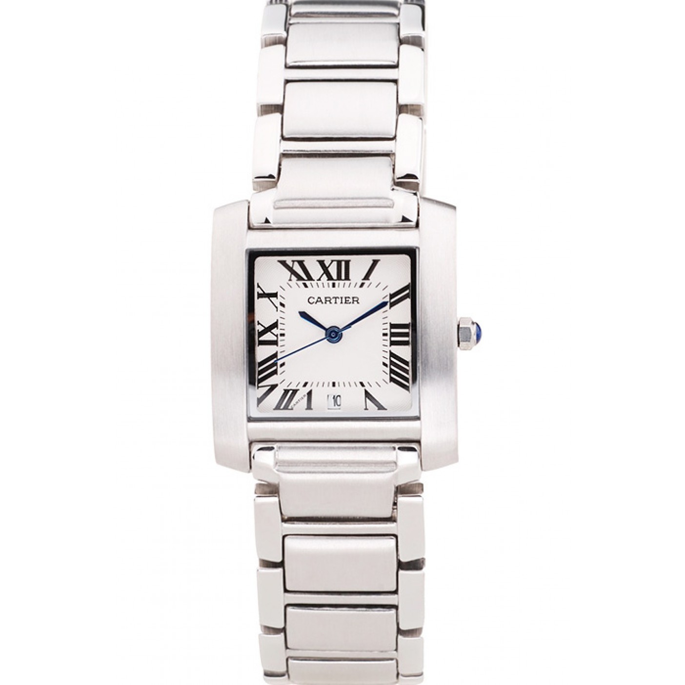 MiroTime Cartier Tank Francaise 29mm White Dial Stainless Steel Case And Bracelet