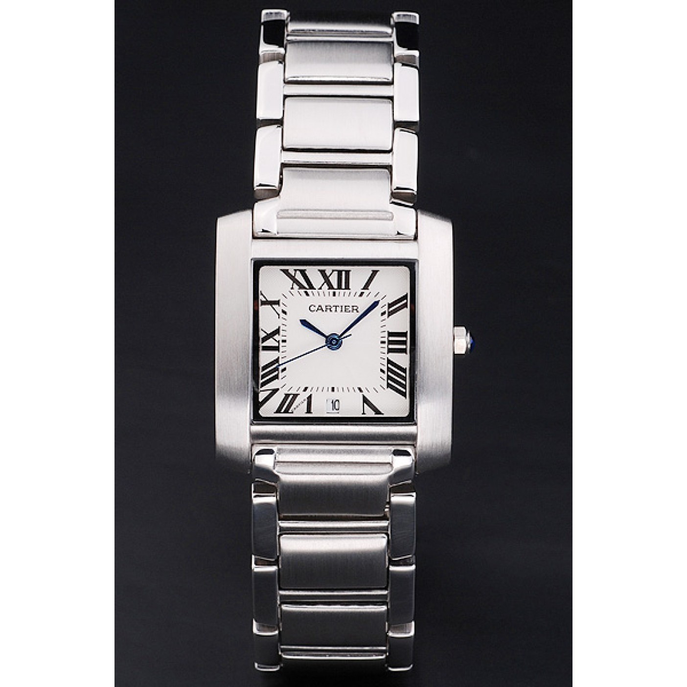 MiroTime Cartier Tank Francaise 29mm White Dial Stainless Steel Case And Bracelet